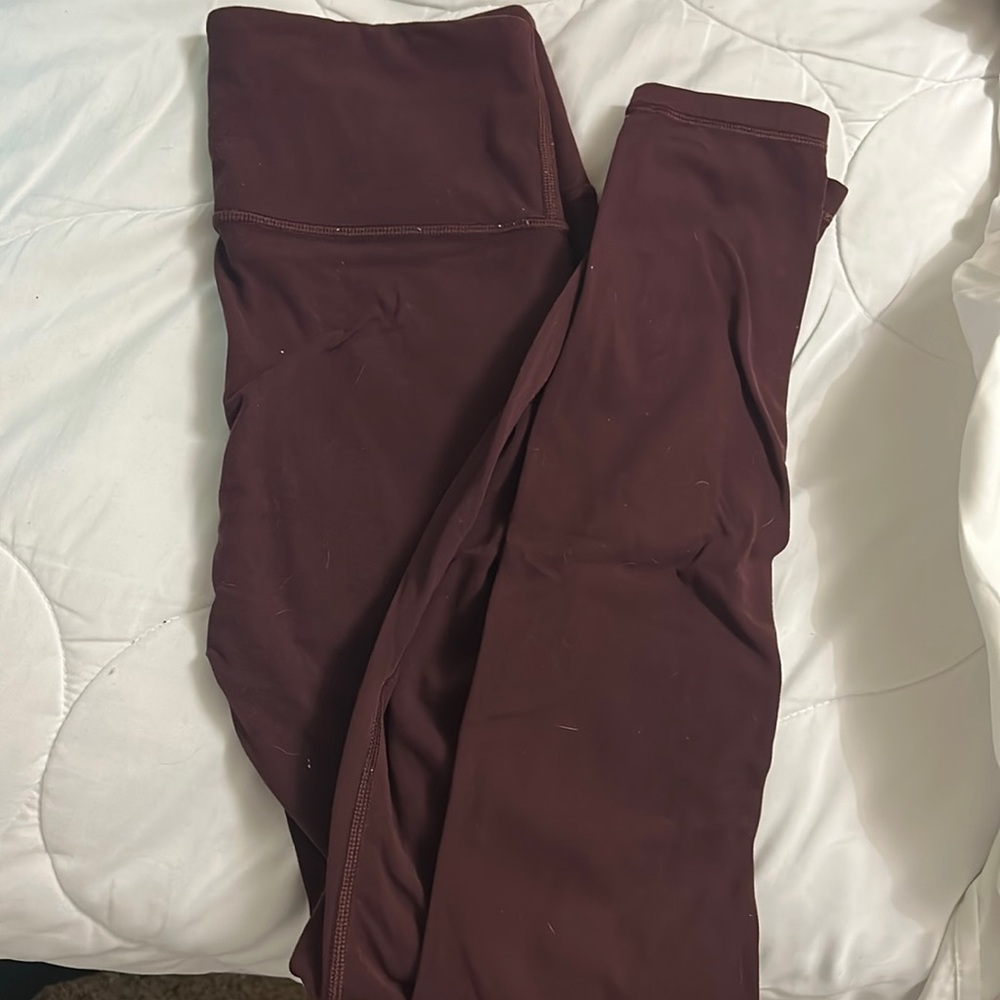 Maroon athleta leggings